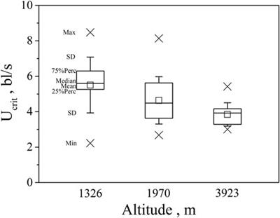 Swimming ability of cyprinid species (subfamily schizothoracinae) at high altitude